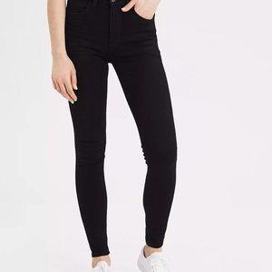 American Eagle Black Hi-Rise Jeggings in Size 12